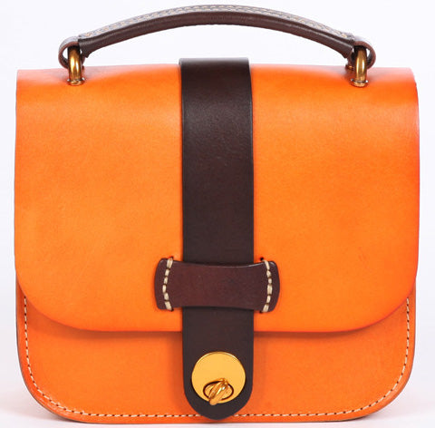 台灣李記皮具 李記 原創真皮手工 本革ッグ小方形バ拉鏈式小包j024號原創手工真皮 皮件