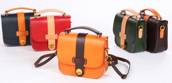 台灣李記皮具 李記 原創真皮手工 本革ッグ小方形バ拉鏈式小包j024號原創手工真皮 皮件