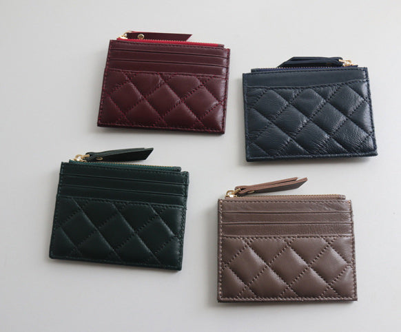 Taiwan Lee Kee Leather Goods Lee Kee original handmade leather ultra-thin diamond sheepskin bag No. B627 first layer cowhide bag leather original handmade leather leather goods