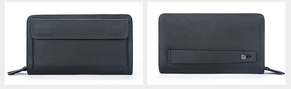 Taiwan Lee Kee Leather Goods Lee Kee Original Handmade Leather Long Style Single/Double Layer Middle Layer Zipper Wallet No. 9069 First Layer Cowhide Bag Leather Original Handmade Leather Leather Goods