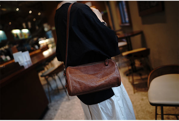 Taiwan Lee Kee Leather Goods Lee Kee Original Leather Handmade Leather Workshop Waki's Bag Boston Bag No. M4411 First-layer Cowhide Bag Leather Original Handmade Leather Leather Goods