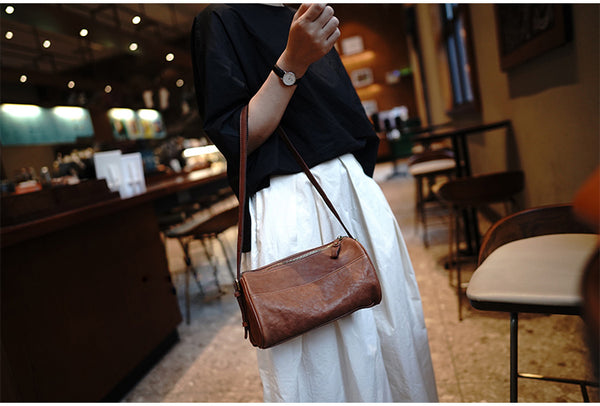 Taiwan Lee Kee Leather Goods Lee Kee Original Leather Handmade Leather Workshop Waki's Bag Boston Bag No. M4411 First-layer Cowhide Bag Leather Original Handmade Leather Leather Goods