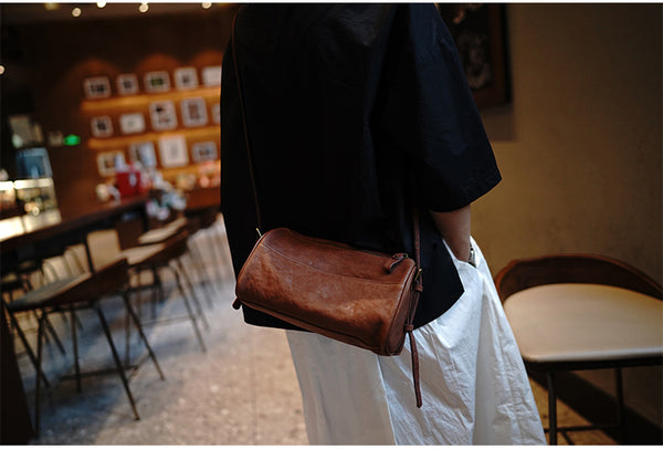 Taiwan Lee Kee Leather Goods Lee Kee Original Leather Handmade Leather Workshop Waki's Bag Boston Bag No. M4411 First-layer Cowhide Bag Leather Original Handmade Leather Leather Goods