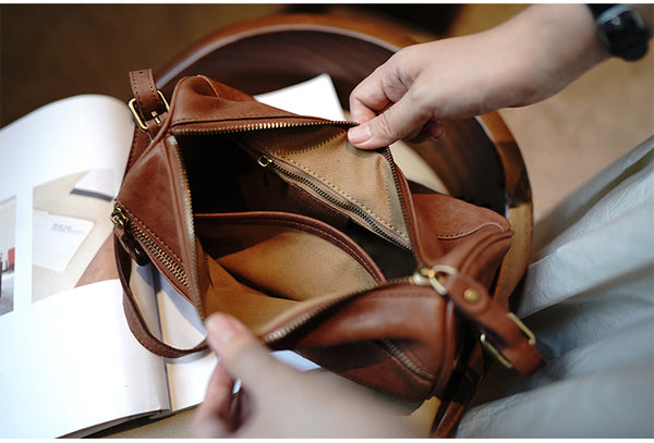 Taiwan Lee Kee Leather Goods Lee Kee Original Leather Handmade Leather Workshop Waki's Bag Boston Bag No. M4411 First-layer Cowhide Bag Leather Original Handmade Leather Leather Goods