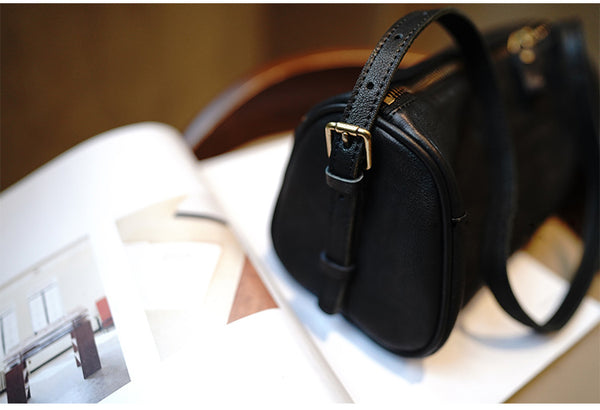 Taiwan Lee Kee Leather Goods Lee Kee Original Leather Handmade Leather Workshop Waki's Bag Boston Bag No. M4411 First-layer Cowhide Bag Leather Original Handmade Leather Leather Goods