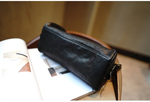 Taiwan Lee Kee Leather Goods Lee Kee Original Leather Handmade Leather Workshop Waki's Bag Boston Bag No. M4411 First-layer Cowhide Bag Leather Original Handmade Leather Leather Goods