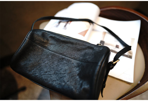 Taiwan Lee Kee Leather Goods Lee Kee Original Leather Handmade Leather Workshop Waki's Bag Boston Bag No. M4411 First-layer Cowhide Bag Leather Original Handmade Leather Leather Goods