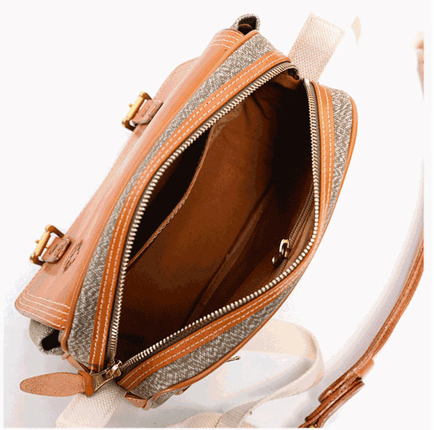 Taiwan Lee Kee Leather Goods Lee Kee original genuine leather handmade pepper and salt messenger bag No. 9939 first layer cowhide bag leather original handmade genuine leather leather goods