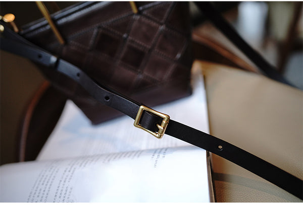 Taiwan Lee Kee Leather Goods Lee Kee original handmade leather geometric mold hand tote bag トート M2016 first layer cowhide bag leather original handmade leather leather goods