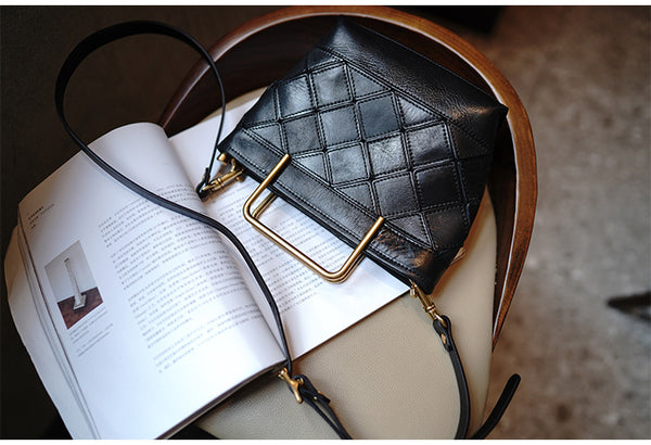 Taiwan Lee Kee Leather Goods Lee Kee original handmade leather geometric mold hand tote bag トート M2016 first layer cowhide bag leather original handmade leather leather goods