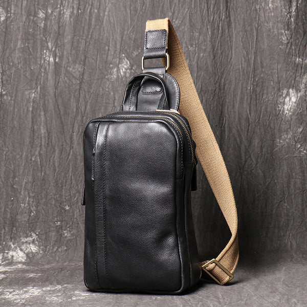 Taiwan Lee Kee Leather Goods Lee Kee original handmade genuine leather cool oil leather shoulder bag/chest bag No. 9843 first layer cowhide bag leather original handmade genuine leather leather goods