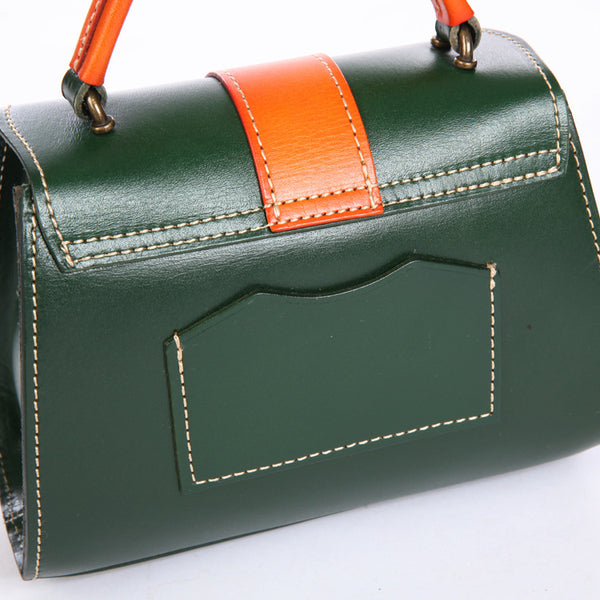 Taiwan Lee Kee Leather Goods Lee Kee Original Handmade Genuine Leather Spring and Summer Vegetable Tanned Leather Lock Bag No. R048 Original Handmade Genuine Leather Goods