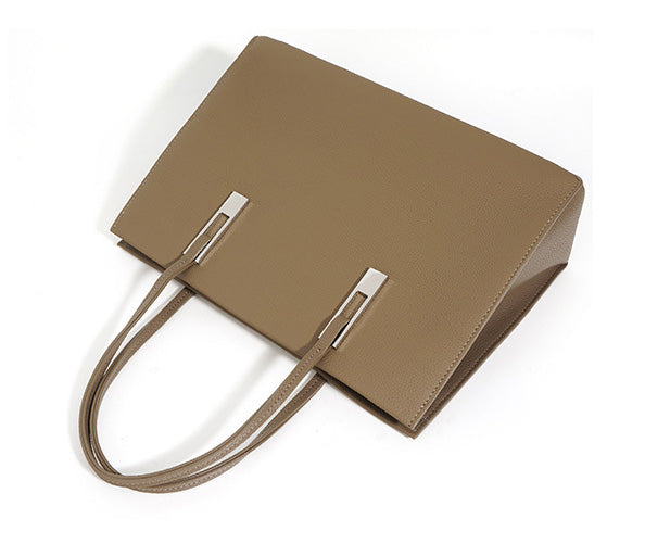 台灣李記皮具 李記 原創真皮手工 簡潔造型レデ大容量頭層革托特包w7123號原創手工真皮 皮件