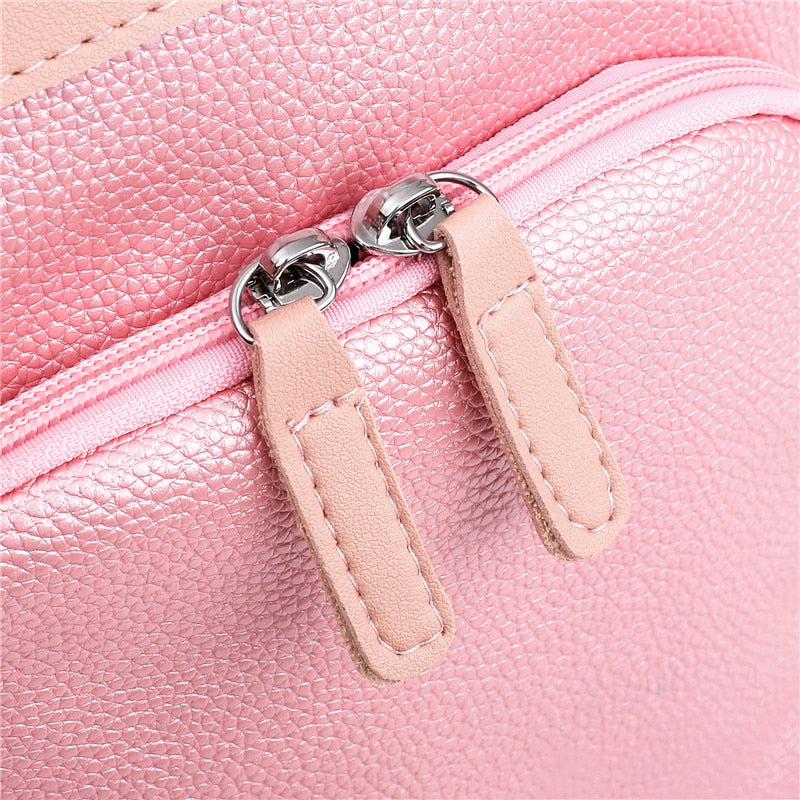 Luxury Cute Bear Keychain Oxford Travel Bag and Backpack