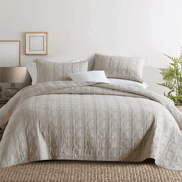 Washed Cotton Quilt Set