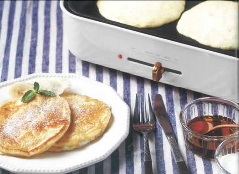 Ricotta Cheese Pancakes Food Party 3 in 1 Electric Skillet, Saucepan, and Steamer
