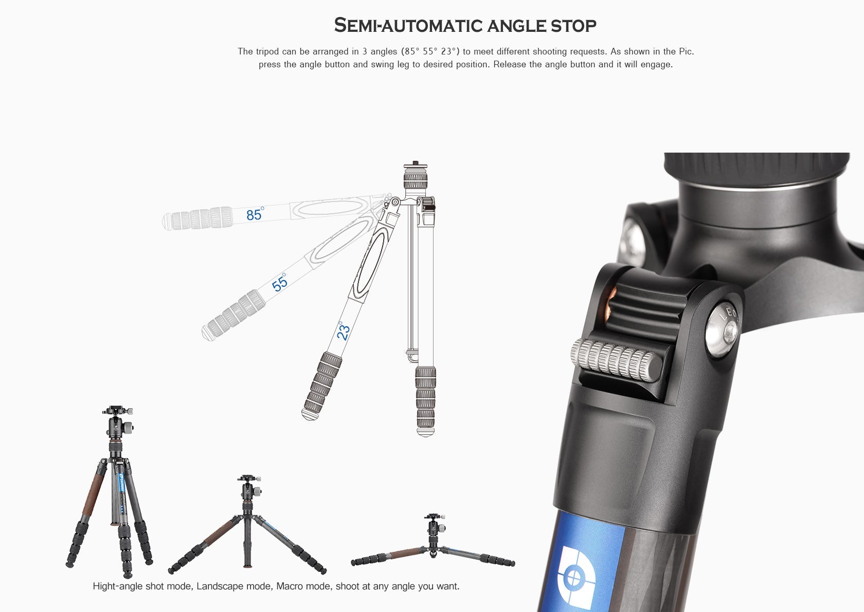 Leofoto LX-255CT Reversible Travel Tripod