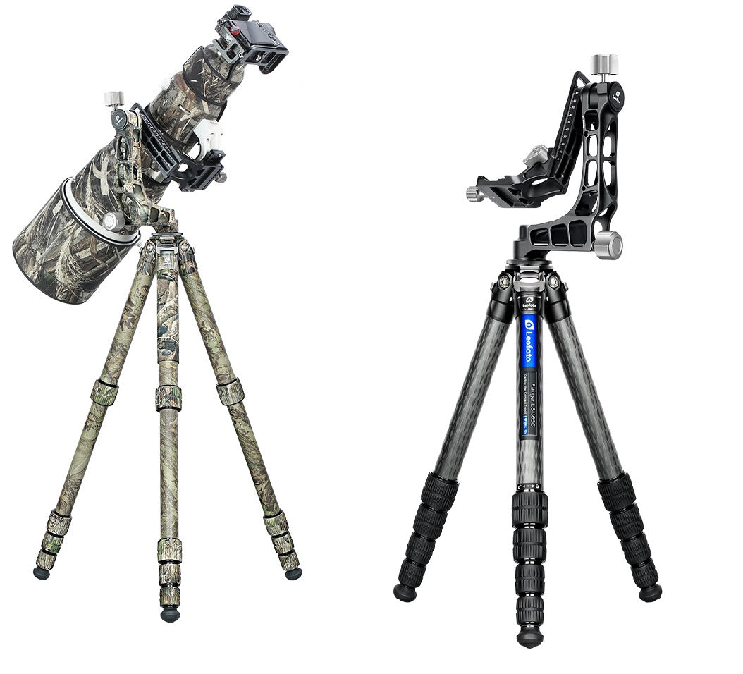 Leofoto LS-365C + PG-1 Pro Carbon Tripod with PG-1 Gimbal Head Kit (Black/Camo/Full Camo)