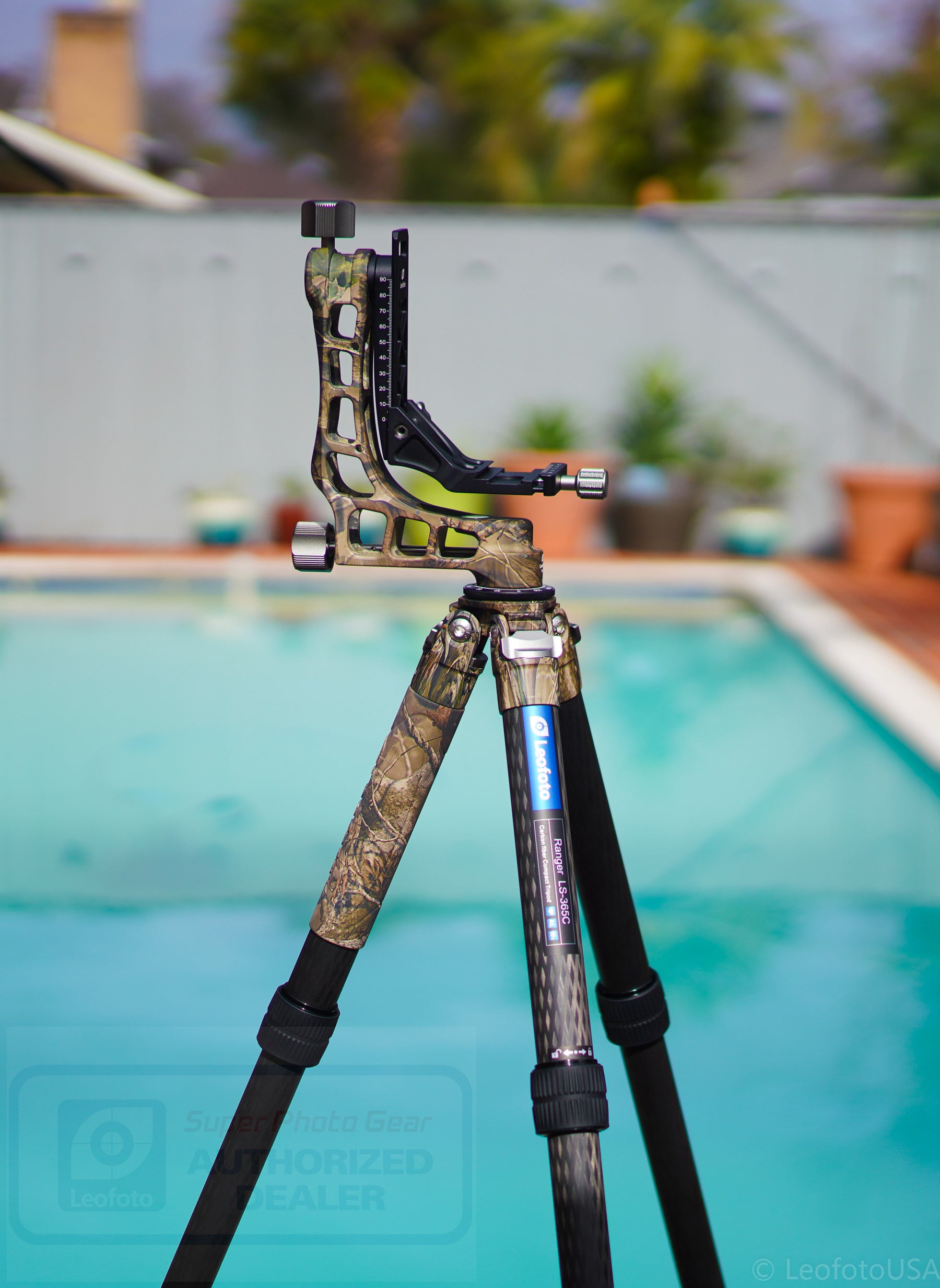 Leofoto LS-365C + PG-1 Pro Carbon Tripod with PG-1 Gimbal Head Kit (Black/Camo/Full Camo)