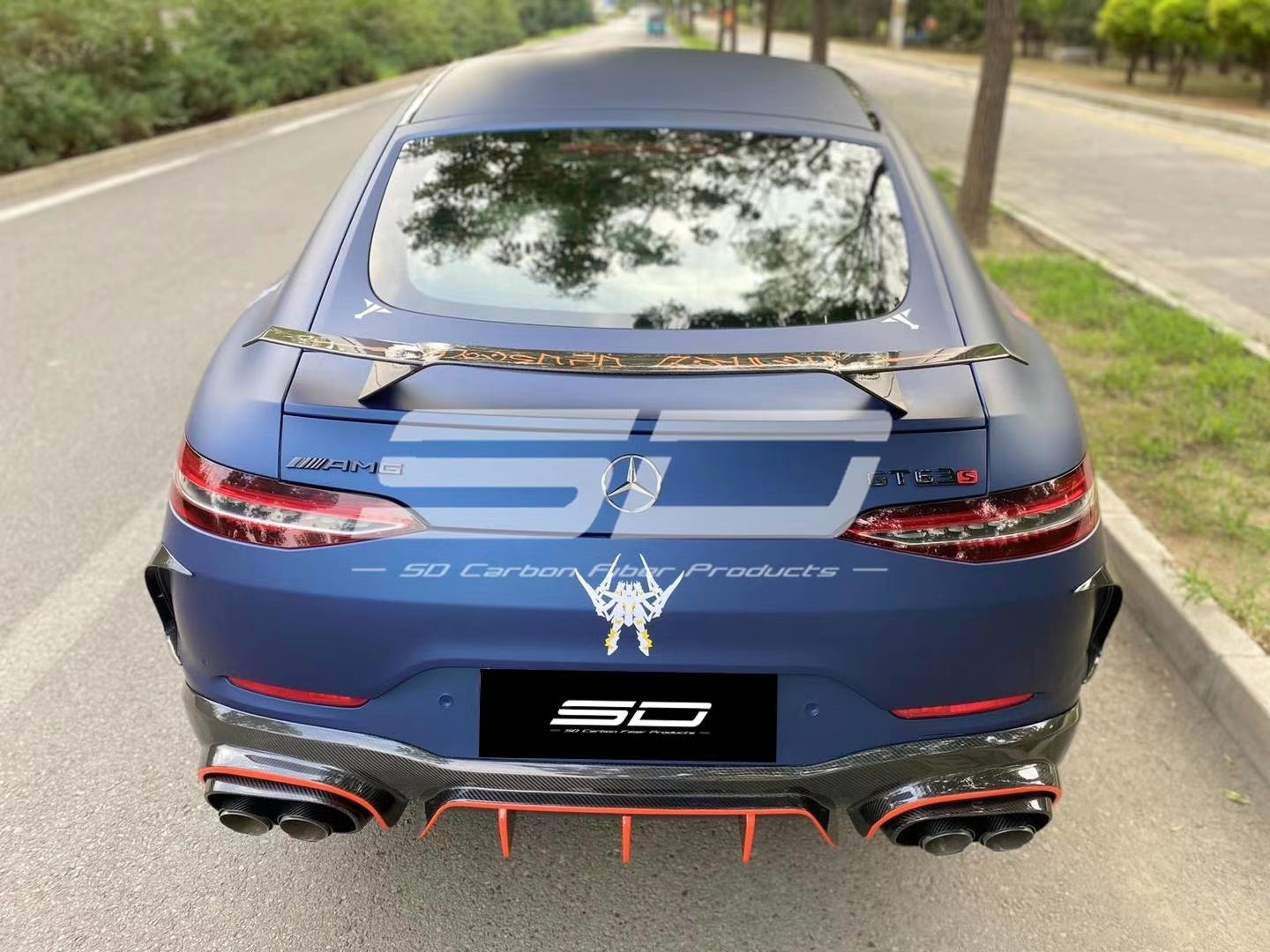 SD Carbon B Style Pre-preg Carbon Fiber Full Body Kit for Mercedes Benz AMG GT50 GT53 4 Door X290 2019-ON