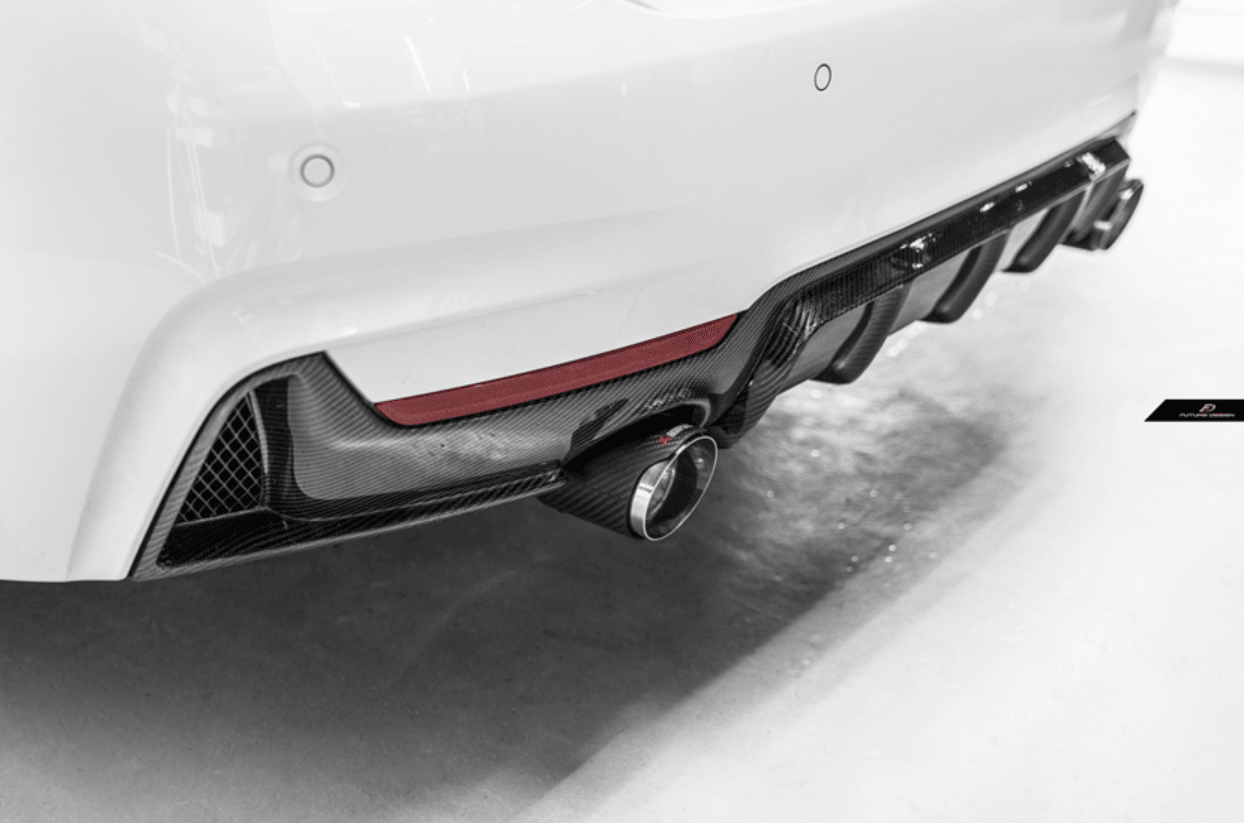 Future Design Carbon M Performance Dual Exit Carbon Fiber Rear Diffuser for BMW 4 Series F32 F33 F36