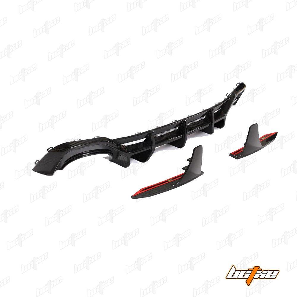 BCTXE Carbon Fiber Rear Diffuser & Rear Canards for Audi RS7 C8 2020-ON