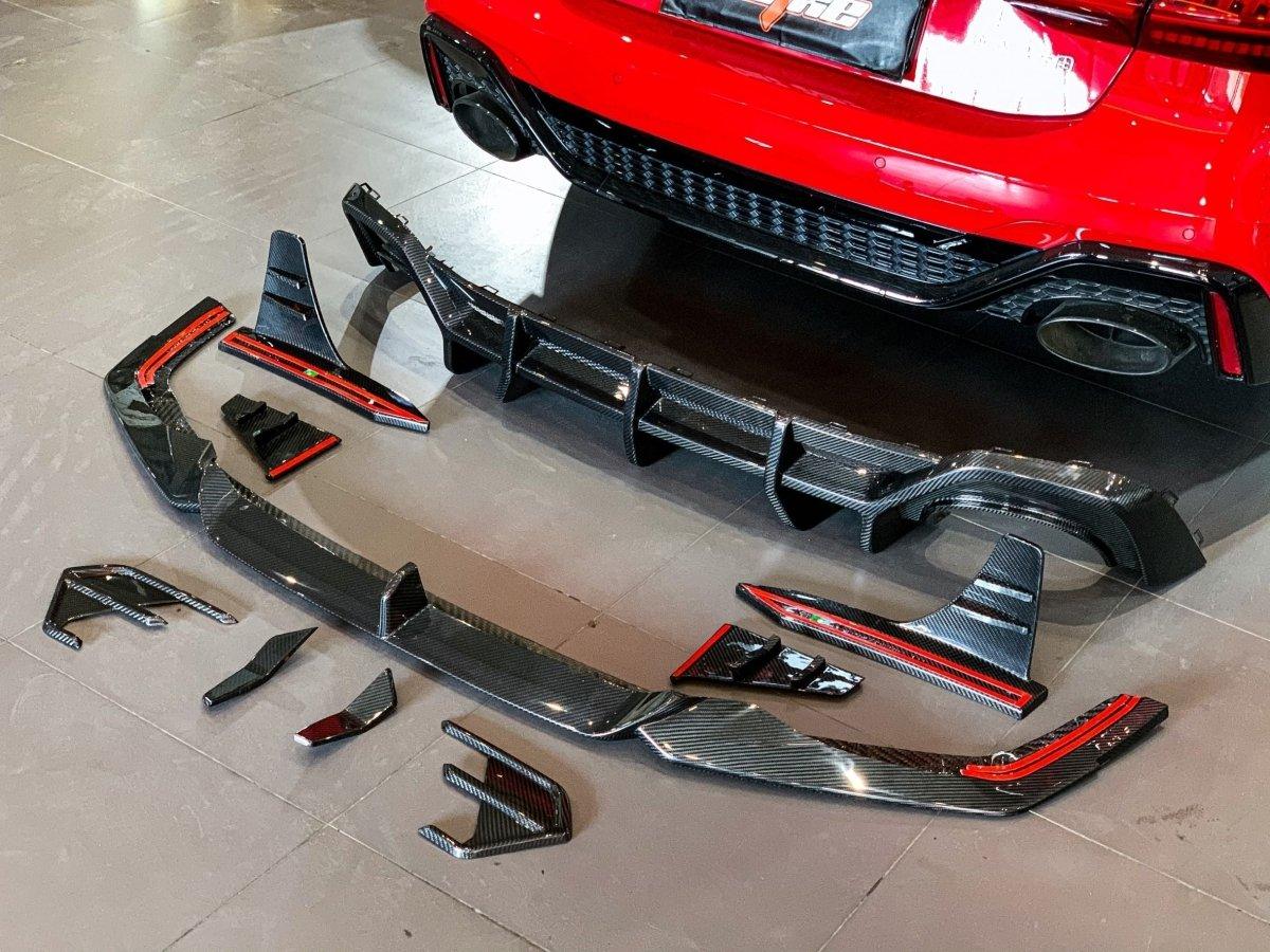 BCTXE Carbon Fiber Rear Diffuser & Rear Canards for Audi RS7 C8 2020-ON