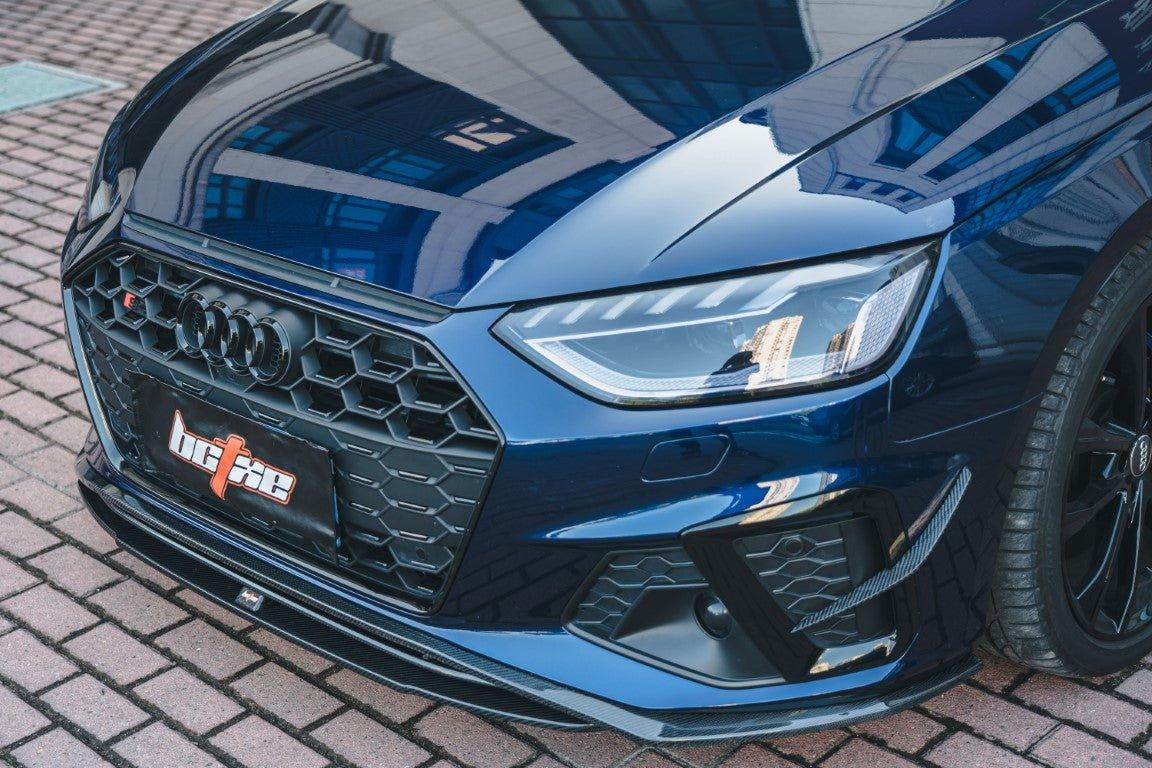 BCTXE Tuning Pre-preg Carbon Fiber Front Lip Ver.2 for Audi S4 & A4 S Line 2020-ON B9.5