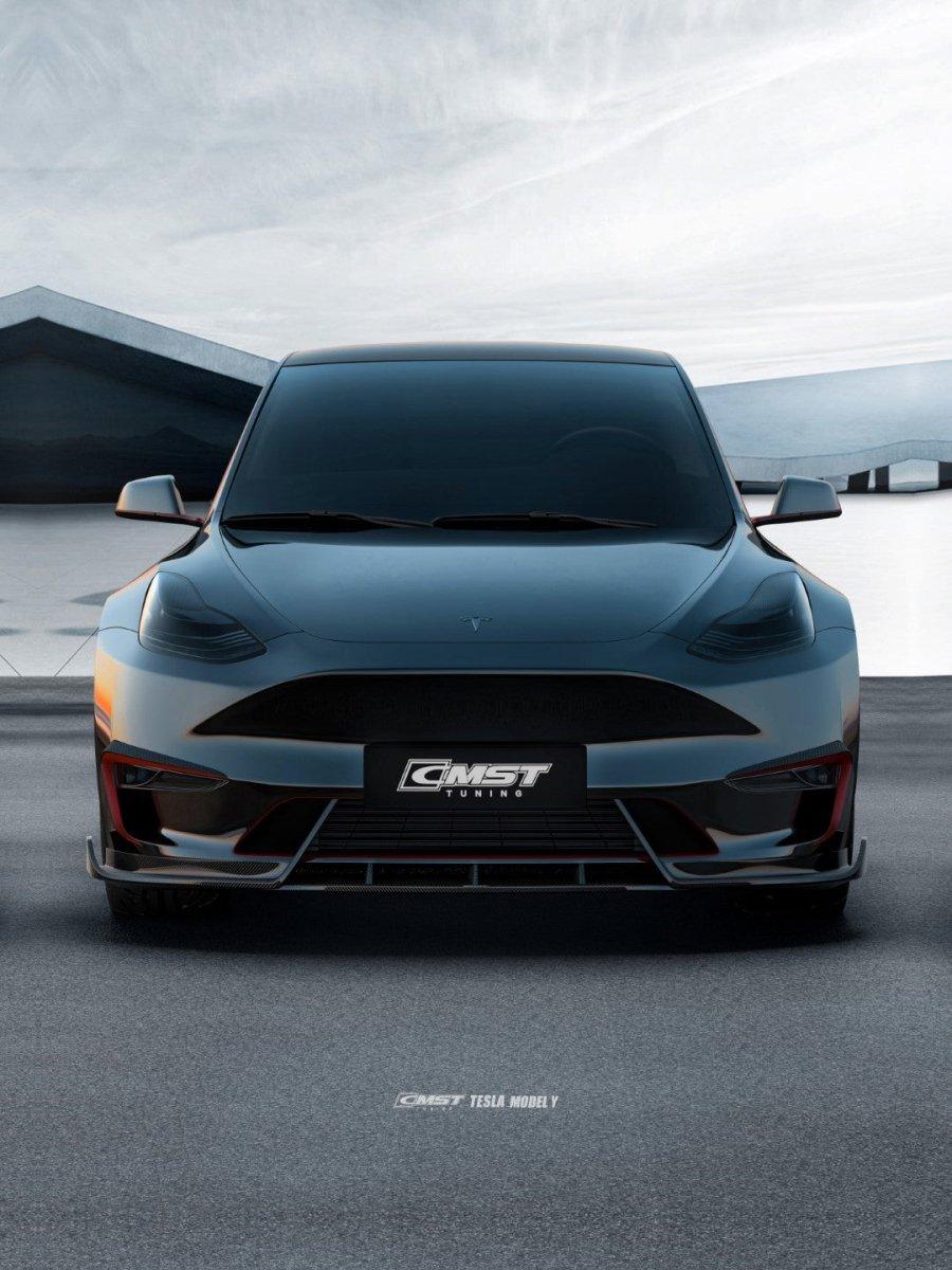 CMST Tuning Carbon Fiber Front Lip Ver.4 for Tesla Model Y