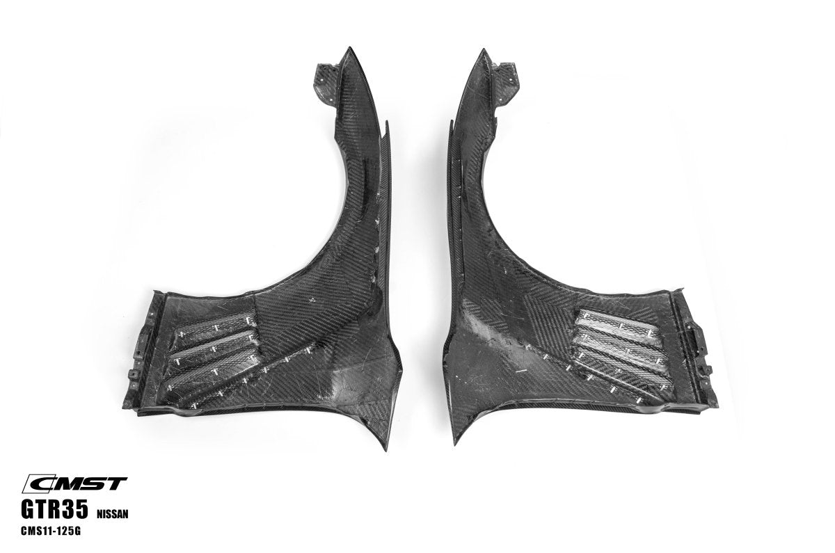 CMST Tuning Pre-preg Carbon Fiber Front Fenders for Nissan GTR GT-R R35 2008-2022 (Pair)