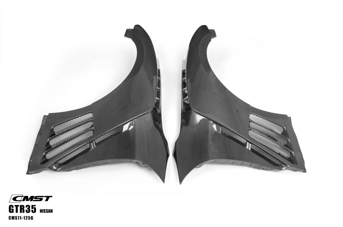 CMST Tuning Pre-preg Carbon Fiber Front Fenders for Nissan GTR GT-R R35 2008-2022 (Pair)