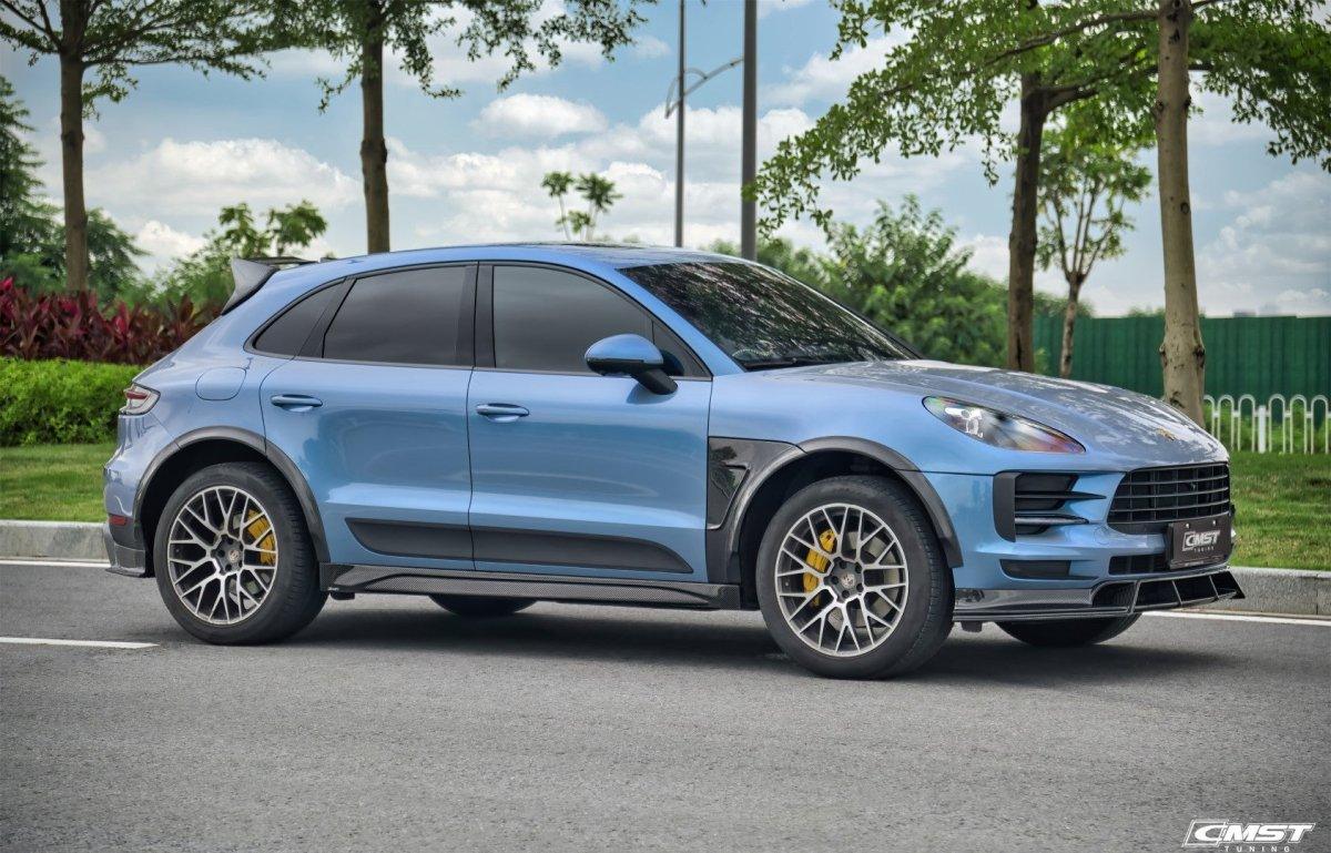 CMST Tuning Pre-preg Carbona Fiber Side Skirts Ver.2 for Porsche Macan & Macan S Macan GTS 2015-2021