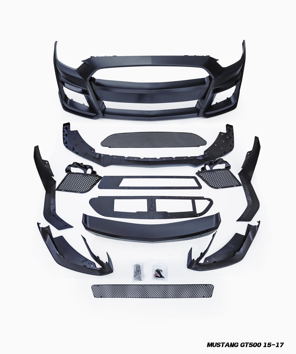 CMST Tuning Upgrade to GT500 Polypropylene PP Front Bumper & Front Lip for Mustang S550.1