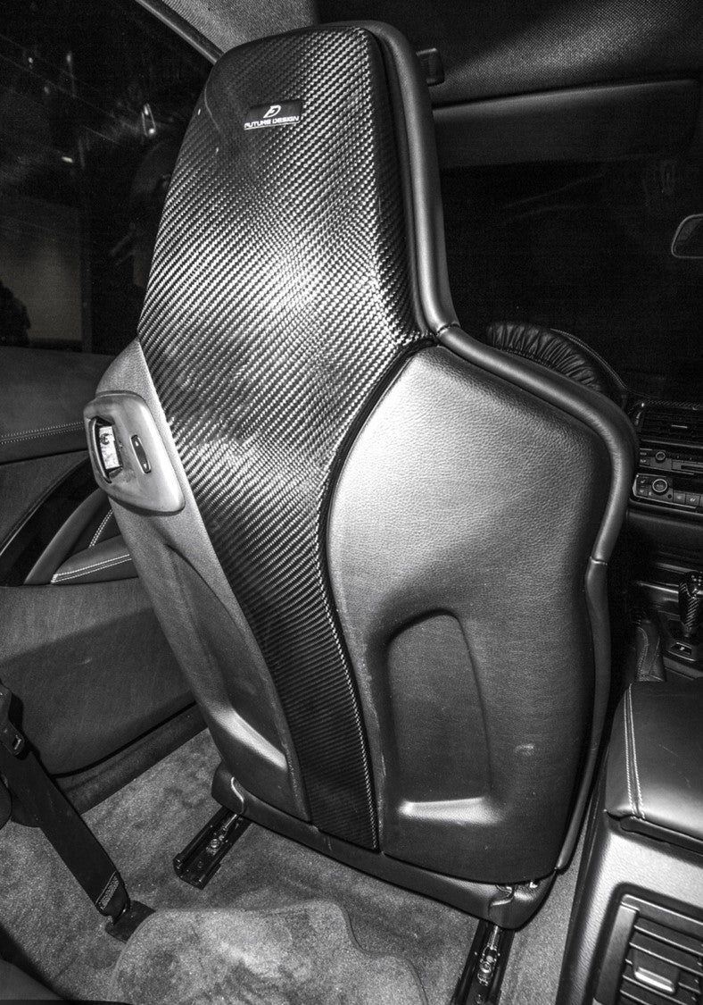 Future Design Carbon BMW F80 F82 F83 M3 M4 Dry Carbon Fiber Seat-back Cover