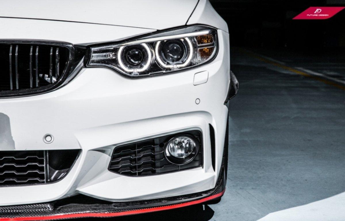 Future Design Carbon Carbon Fiber Front Lip Ver.3 for BMW 4 Series F32 F33 F36