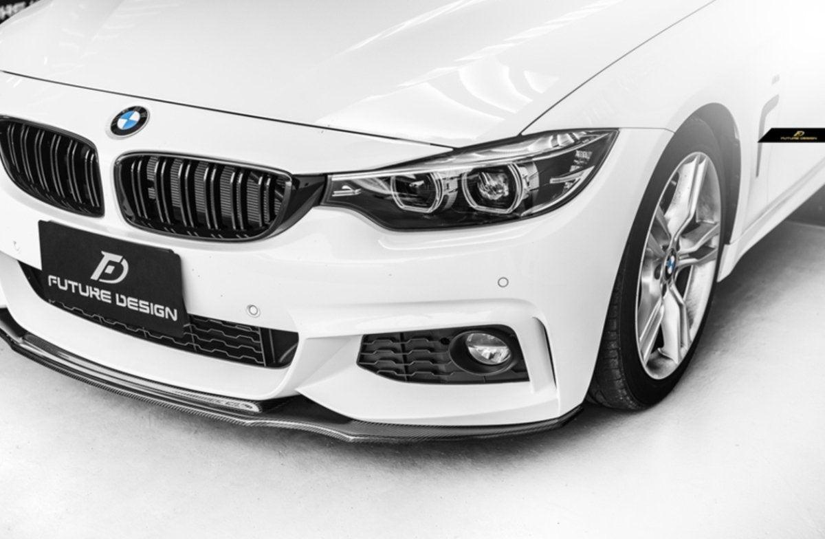 Future Design Carbon Carbon Fiber Front Lip Ver.4 for BMW 4 Series F32 F33 F36