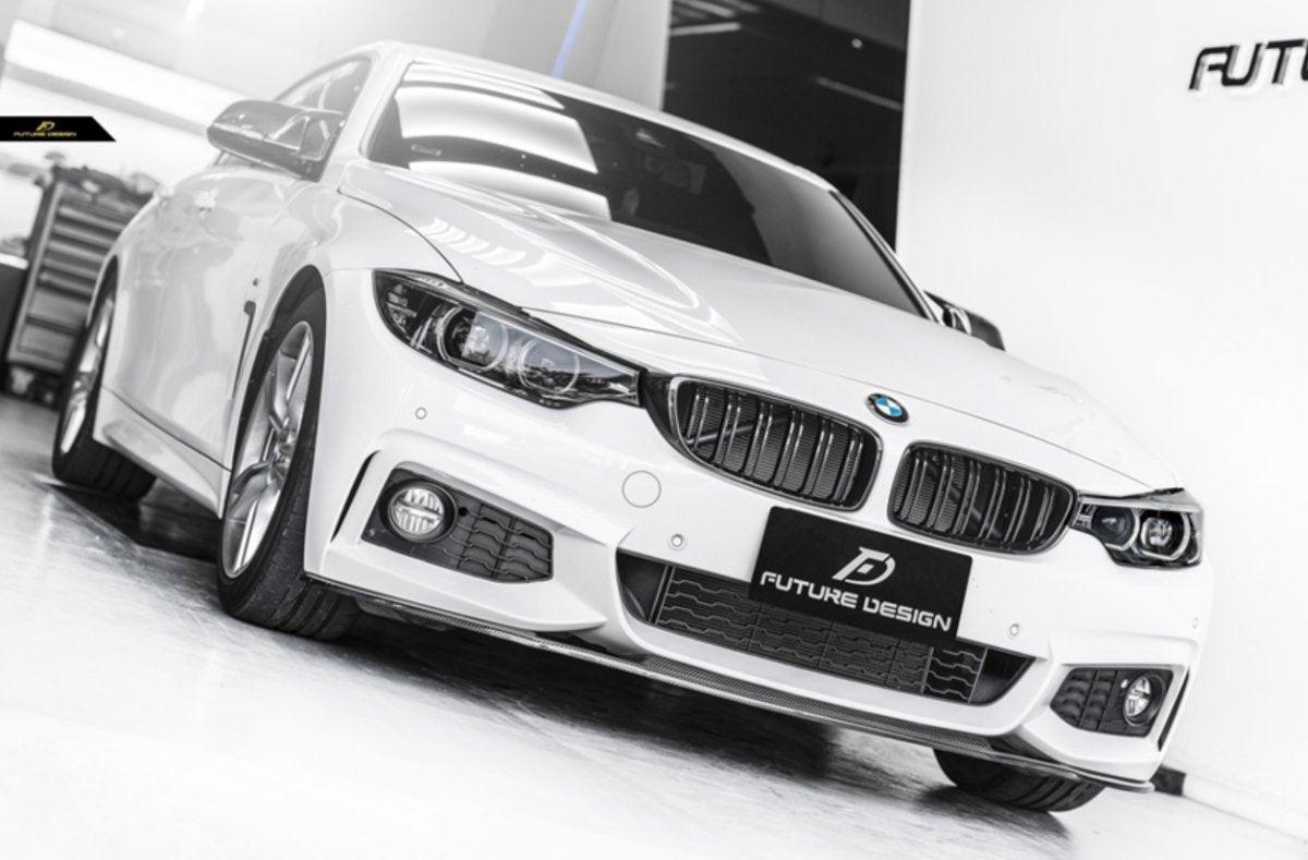 Future Design Carbon Carbon Fiber Front Lip Ver.4 for BMW 4 Series F32 F33 F36