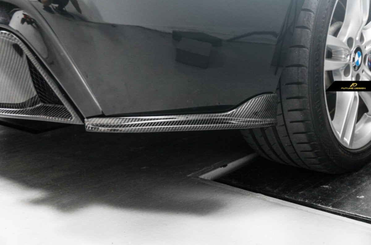 Future Design Carbon Carbon Fiber Rear Canards Ver.1 for BMW 4 Series F32 F33 F36