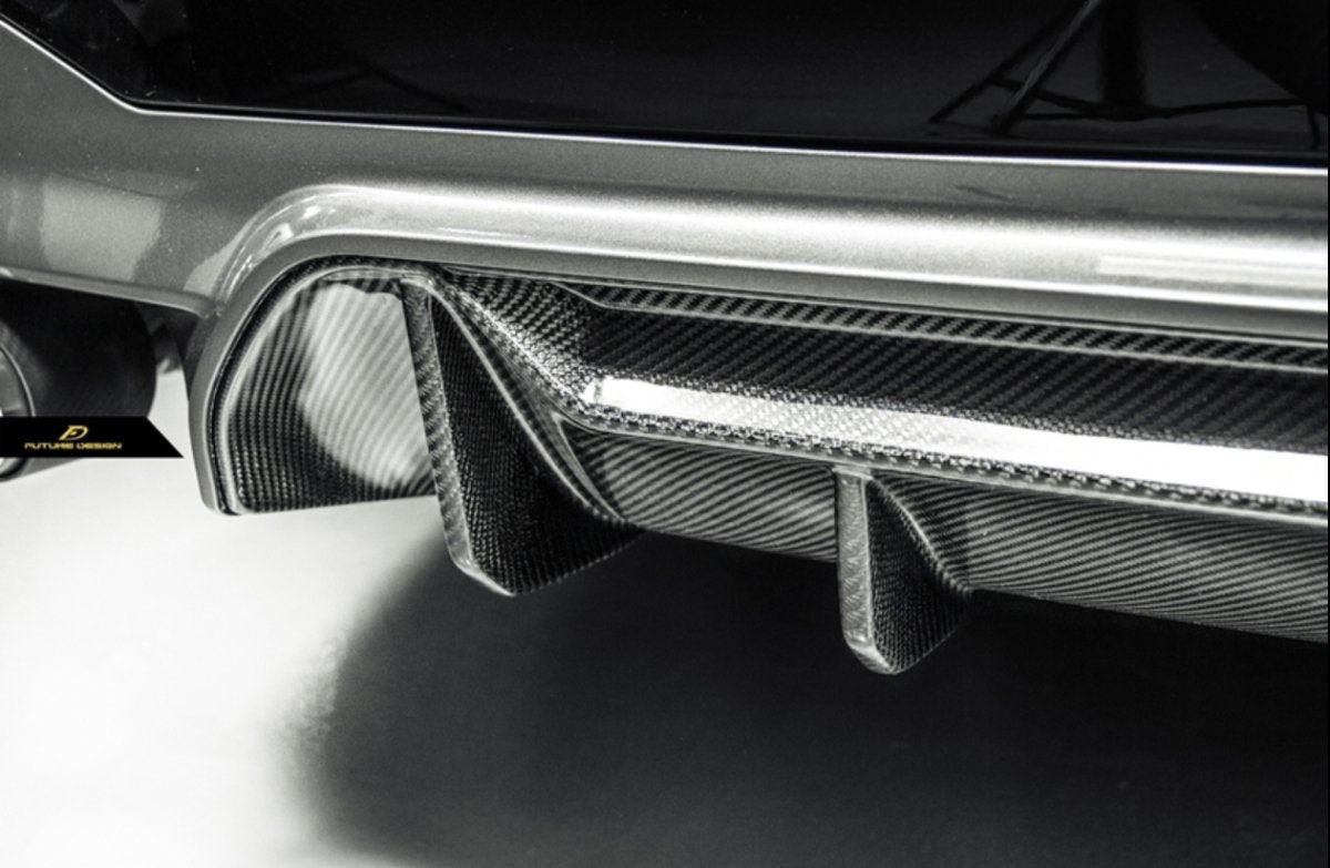 Future Design Carbon Carbon Fiber Rear Diffuser M5 Performance Style For BMW 5 Series G30 530i 540i 2017-ON