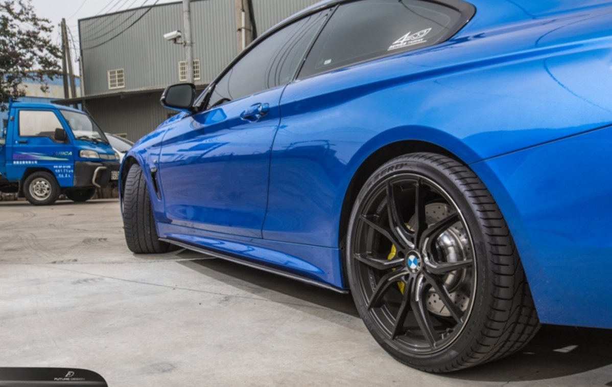 Future Design Carbon MP Performance Style Carbon Fiber Side Skirts Ver.4 for BMW 4 Series F32 F33 F36