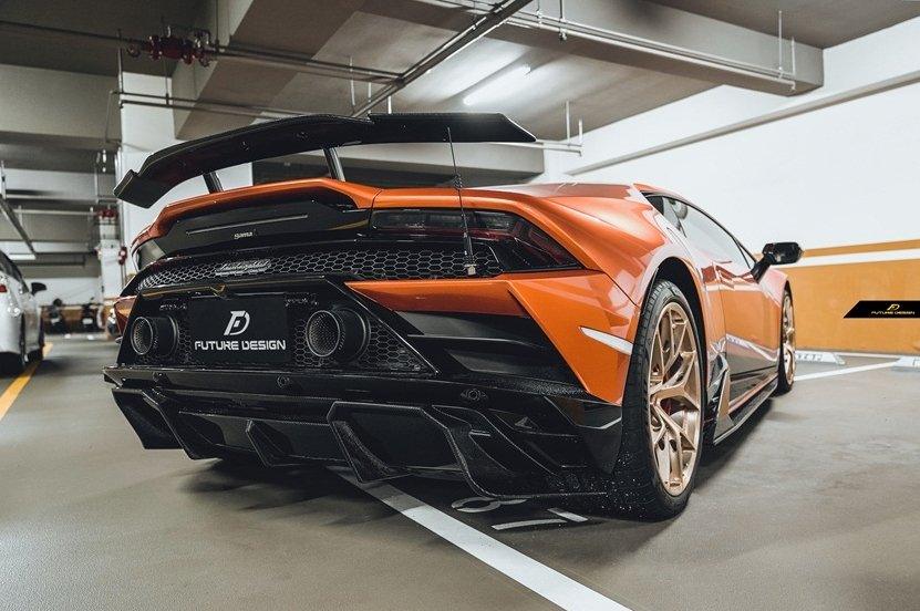 Future Design FD Carbon Fiber REAR DIFFUSER for Lamborghini Huracan EVO