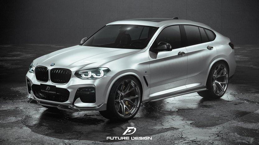 Future Design FD Carbon Fiber SIDE SKIRTS for BMW X4 & X4M G02 F98 & X3 & X3M G01 F97 2019-ON