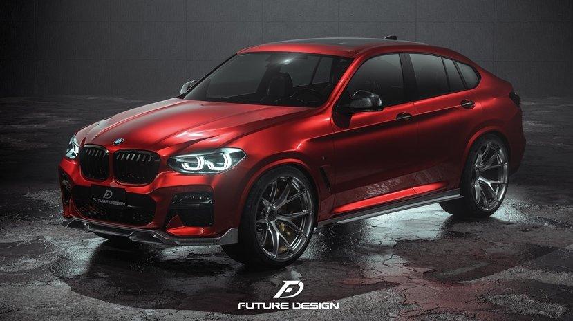 Future Design FD Carbon Fiber SIDE SKIRTS for BMW X4 & X4M G02 F98 & X3 & X3M G01 F97 2019-ON