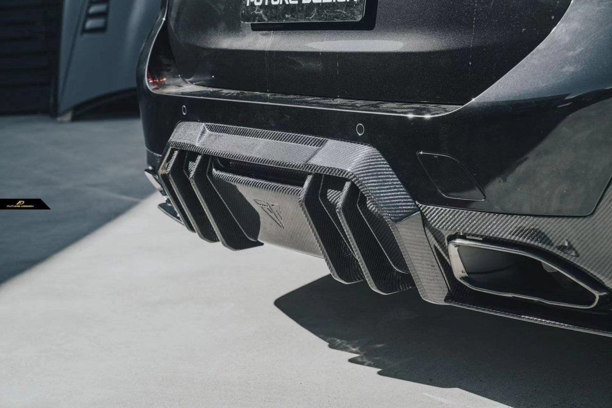 Future Design FD V1 Carbon Fiber Rear Diffuser for BMW G20 / G21 3 Series M340i 330i 2023-ON LCI