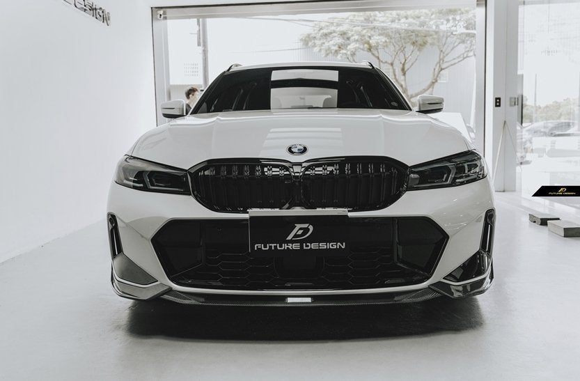 Future Design FD V2 Carbon Fiber Front Splitter for BMW G20 / G21 3 Series M340i 330i 2023-ON LCI