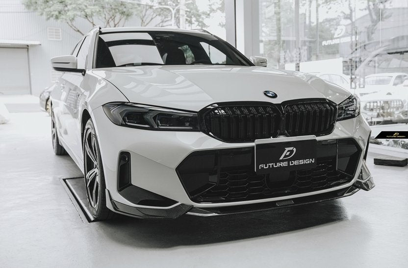 Future Design FD V2 Carbon Fiber Front Splitter for BMW G20 / G21 3 Series M340i 330i 2023-ON LCI