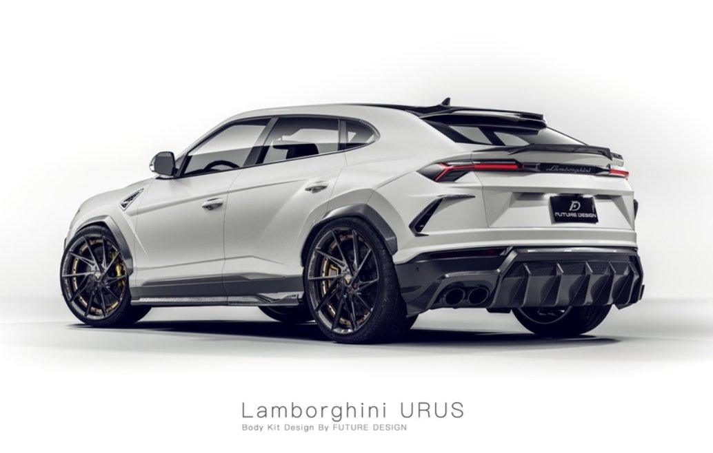 Future Design FD V2 Carbon Fiber REAR DIFFUSER for Lamborghini Urus