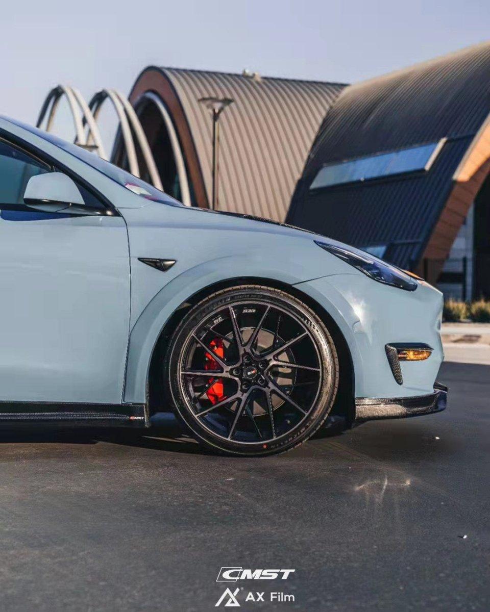 New Release! CMST Tuning Carbon Fiber Widebody Wheel Arches for Tesla Model Y