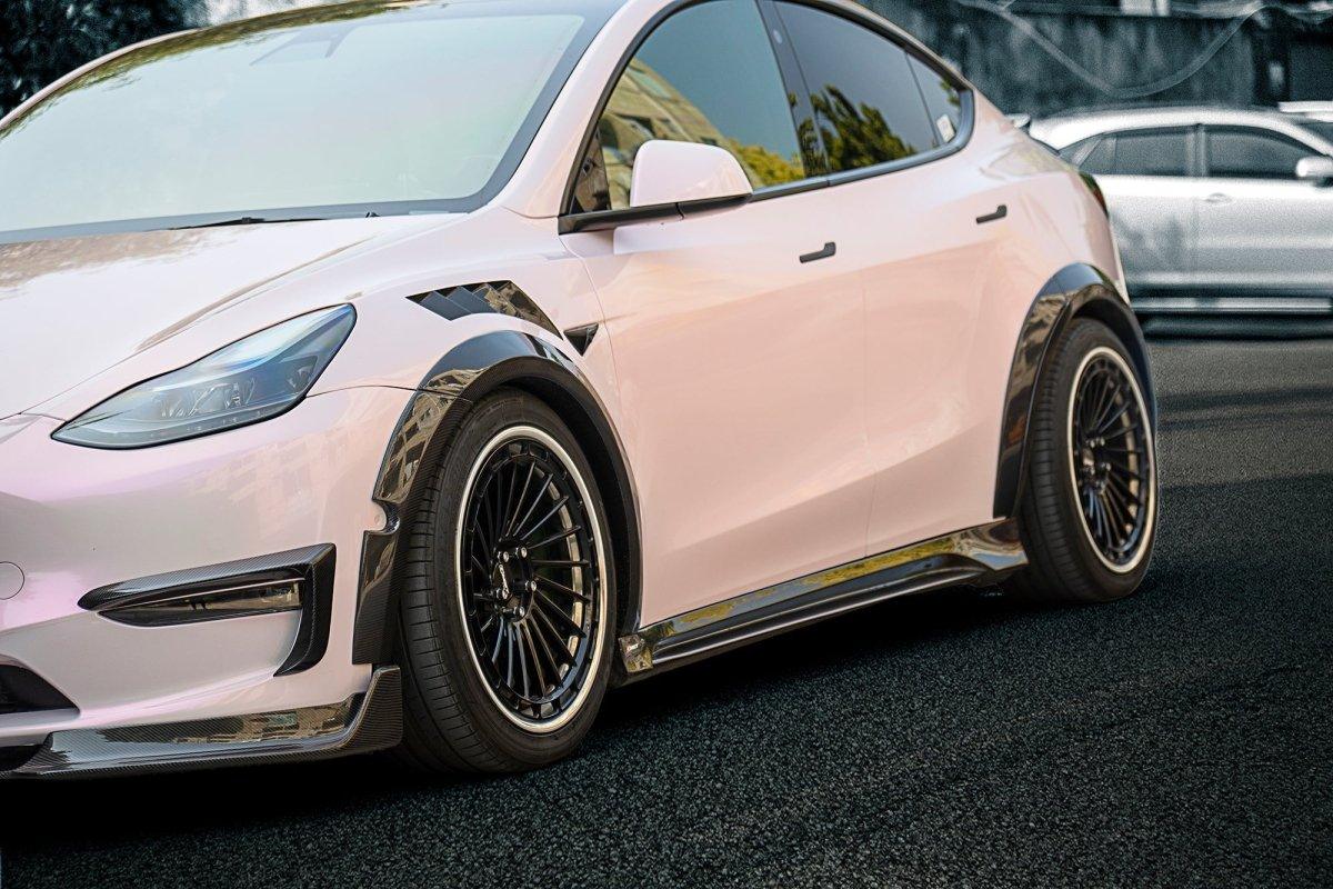 New Release! CMST Tuning Carbon Fiber Widebody Wheel Arches for Tesla Model Y