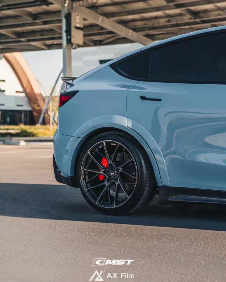 New Release! CMST Tuning Carbon Fiber Widebody Wheel Arches for Tesla Model Y